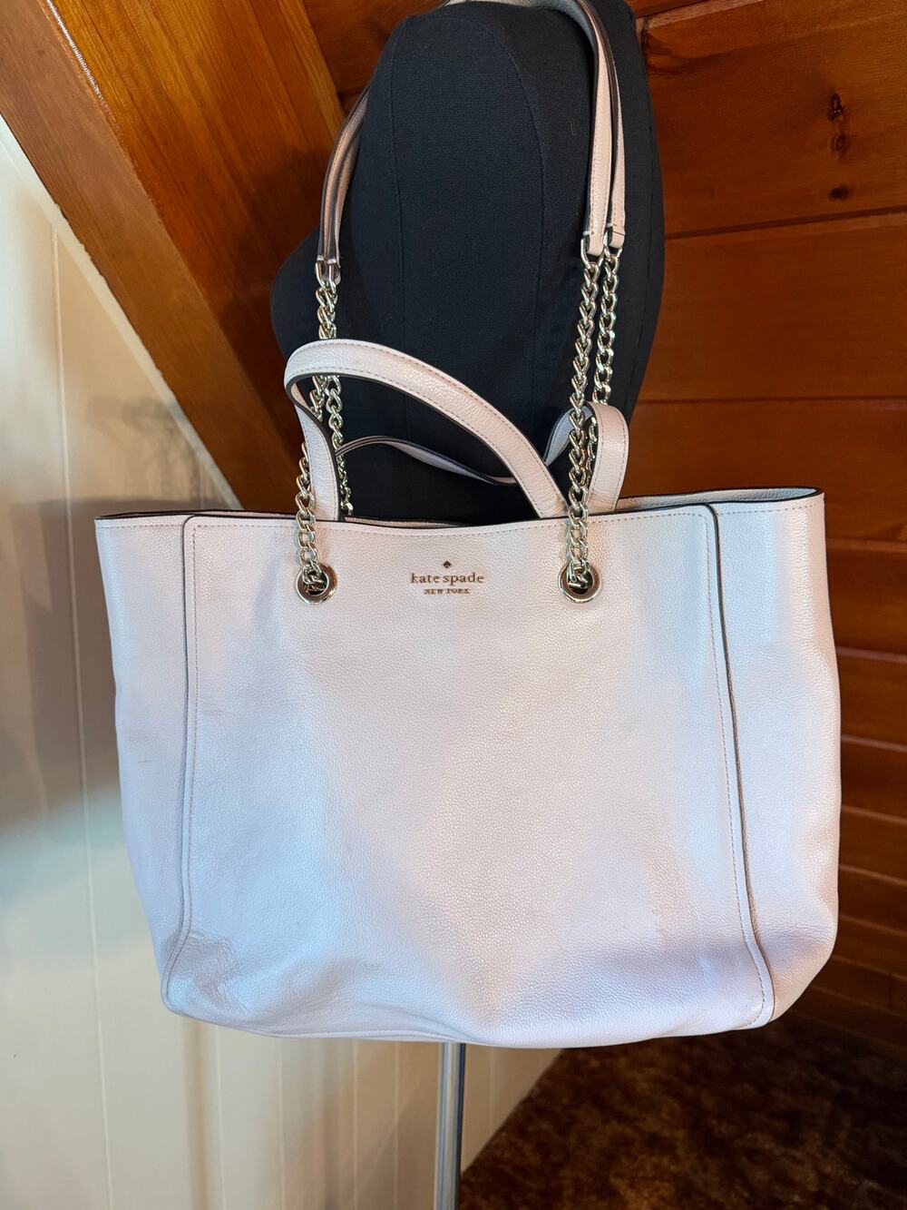 Kate Spade Infinite Large Triple Compartment Tote in Link Pink Pebbled Leather